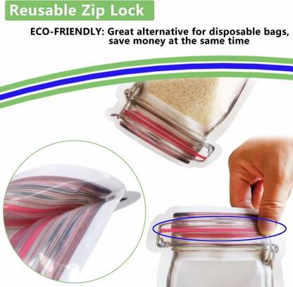 0855 Plastics Transparent Jar Shaped Stand-up Pouch With Zipper DeoDap 0855 Plastics Transparent Jar Shaped Stand-up Pouch With Zipper DeoDap